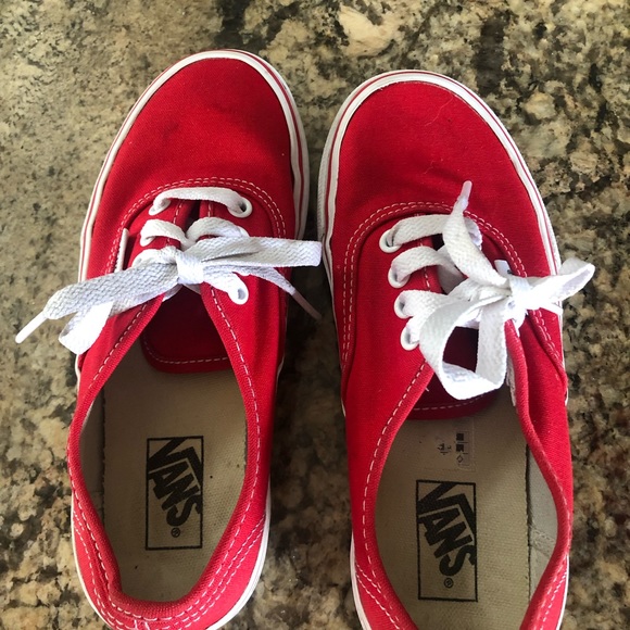 Red Vans - Picture 4 of 4